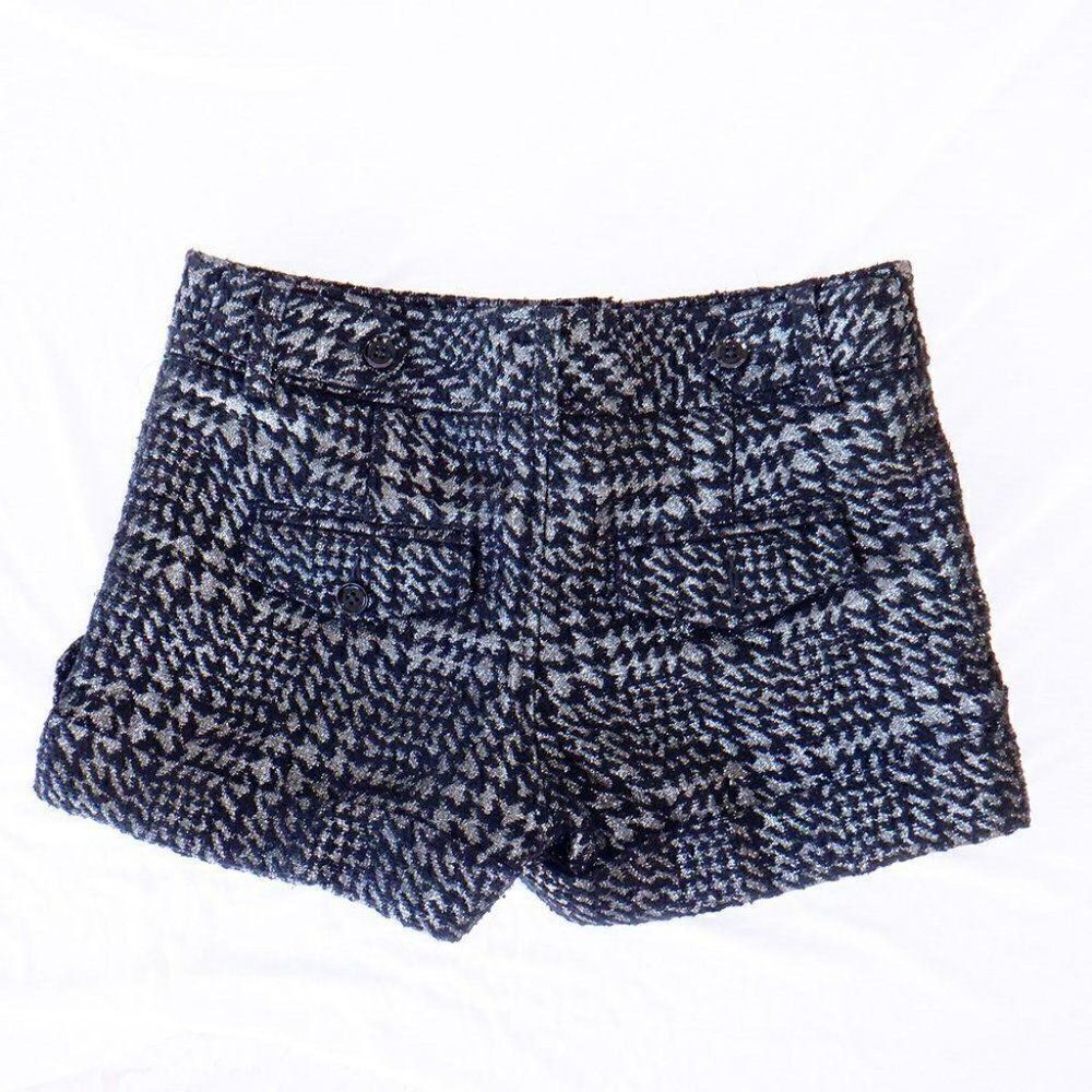 Express wool black/gold dressy shorts
